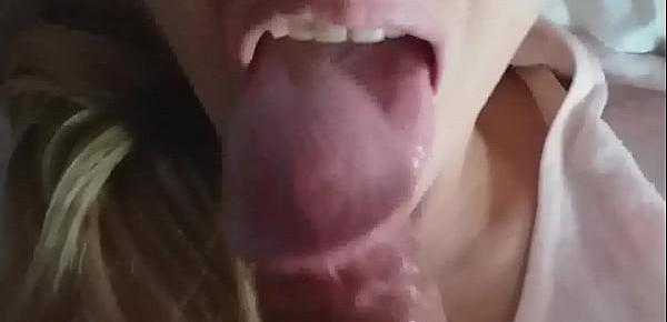 Cumshot In Mouth Great Tonguejob.